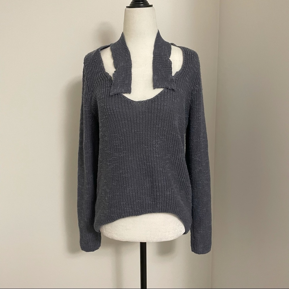 Torrid wool blend sweater with cut out collar